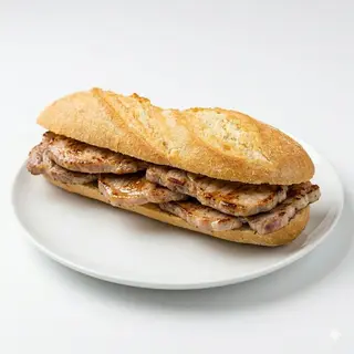 Bocadillo De Lomo, Bacon Y Queso