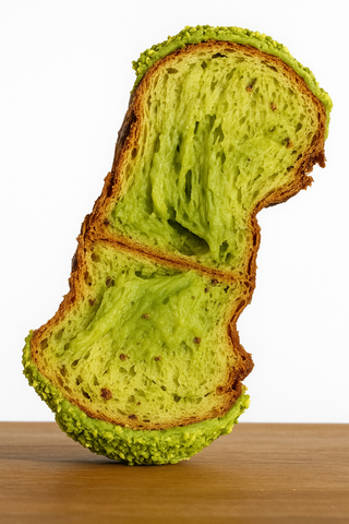 Panettone de Pistacho de Bronte D.O.P. con Gotas de Chocolate – 1 kg