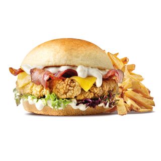 Hamburguesa De Pollo Frito Ranchero