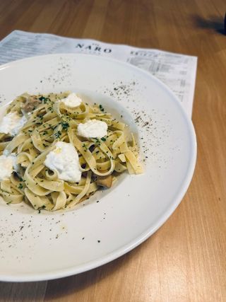 Tagliatelle stracciatella
