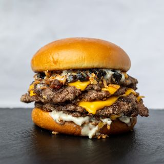 Two Guys smash burger double double