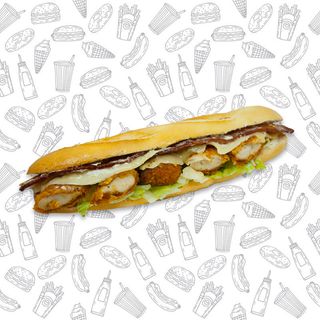 73. Bocadillo con pollo cajún