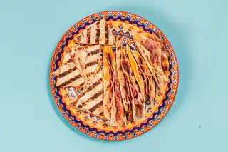 Bacon & cheese quesadilla