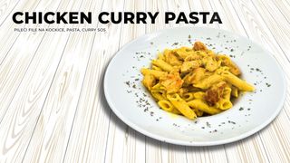 Chicken curry pasta