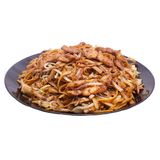 33. Пържени спагети с пилешко и зеленчуци (700гр)