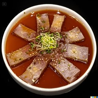 208. Flamed Tuna Carpacio 8P Carpacio Atún Flameado 8P