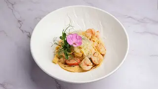 Паста с креветками (300г)