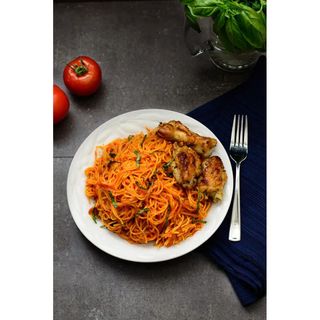 Jollof Pasta and chicken
