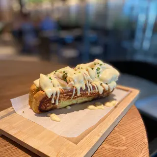 Brioche de pollo en tempura