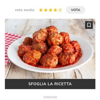 Sec: Polpette  al sugo di pomodoro 8 pz