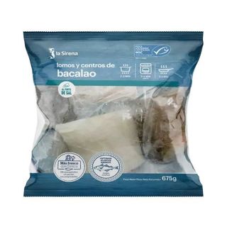 Lomos Y Centros Bacalao Punto De Sal Bolsa 675 Gr.
