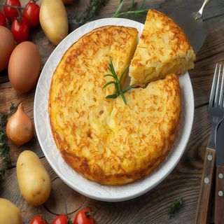 Tortilla De Patata Con Cebolla
