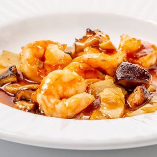 270. Gamberetti funghi e bambu