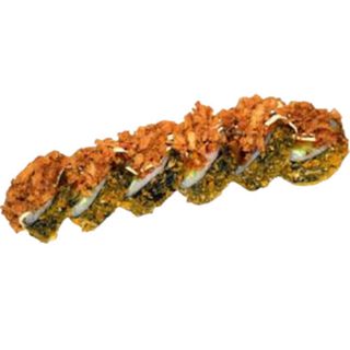 75. Uramaki Tempura De Salmón Con Aguacate Y Queso (4 Uds.)