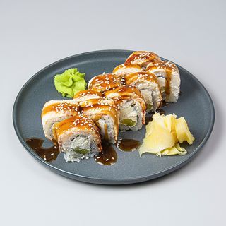 Роллы "Унаги онигара"  (10 шт.)