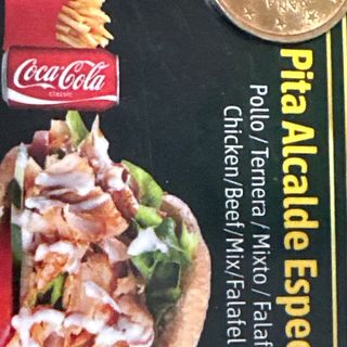 Menú Pita Alcalde Especial con patatas y bebida 33cl