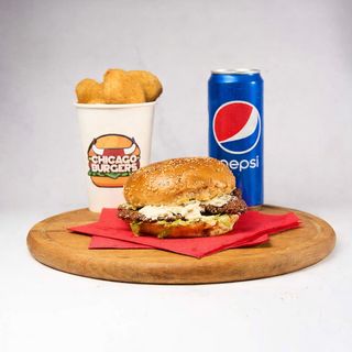 Chicago Smelly Double Combo + 5 Nuggets + Pepsi 330ml