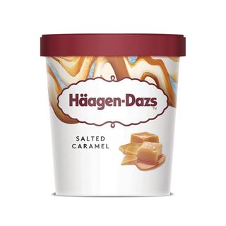 Haagen Dazs Salted Caramel Înghețată Haagen Dazs Strawberry&Cream 95ml