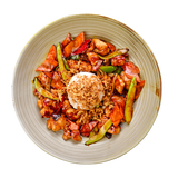 ПИЛЕ ТЕРИЯКИ СЪС ЗЕЛЕНЧУЦИ