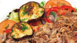 Kebab con verdure grigliate