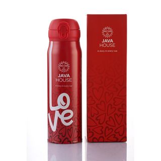 Java Thermal Mug - Love Red