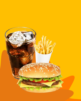 Cheese Burger + Coca-Cola