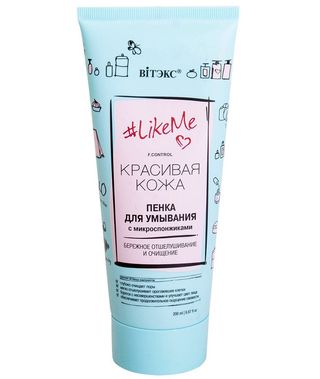 ВИТЭКС пенка для умывания LIKE ME 200мл. С микроспонжиками, для всех типов кожи