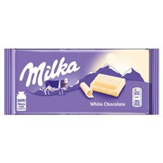 Czekolada biała Milka. 0.1кг