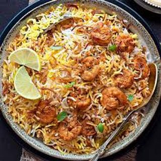 Prawn biryani