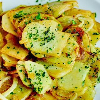 Картошка с чесноком