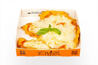 Schnitzel Pizza Margherita