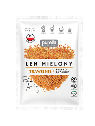 Len mielony odtłuszczony Purella . 0.18кг