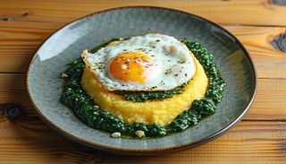 Urzici cu mamaliga si ou