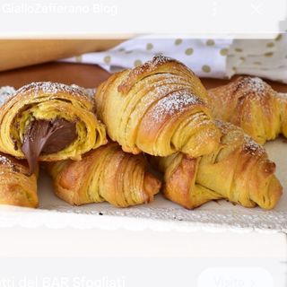 Cornetto crema e cioccolato 