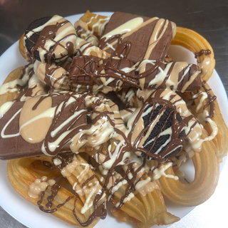 Cajita, sorpresa, madrileños 15 churros con esnac de kinder