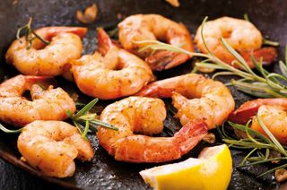 Жареные креветки