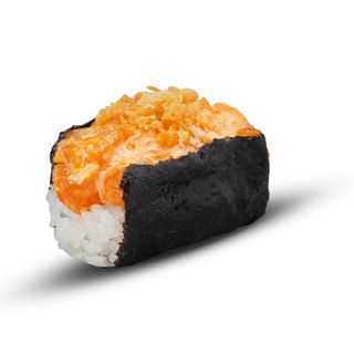 Открытый ролл Лосось с сухарями панко (2 шт.)