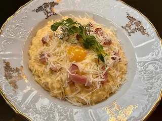 Паста орзо з пармезаном і беконом (300г)