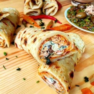 Mlewi salami omelette 