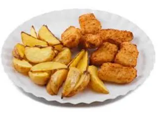 Potato Wedges with Chicken