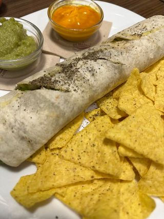 Fajita de carne mechada