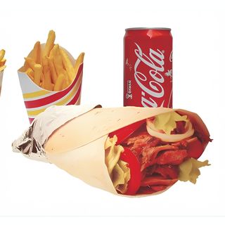 Menù piadina kebab con bibita in lattina da 33 cl