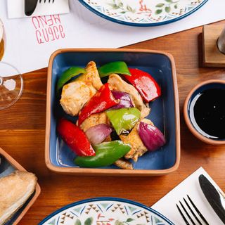 ქათმის მწვადი ნარშარაბით