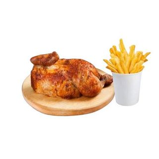 Medio Pollo con Patatas