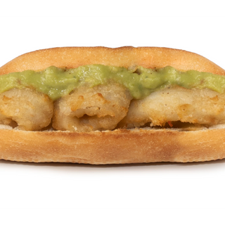 35. Tiras de calamar e guacamole