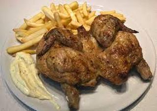 Pollo arrosto con patatine