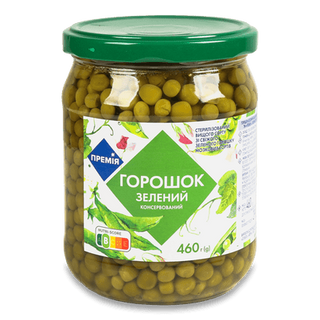 Горошок зелений «Премія» консервований (460г)