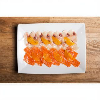 Carpaccio salmone e branzino