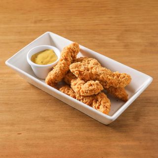 Raves de pollastre amb salsa de mostassa i mel