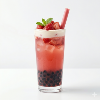 Strawberry(Fresa)Iced Bubble Tea